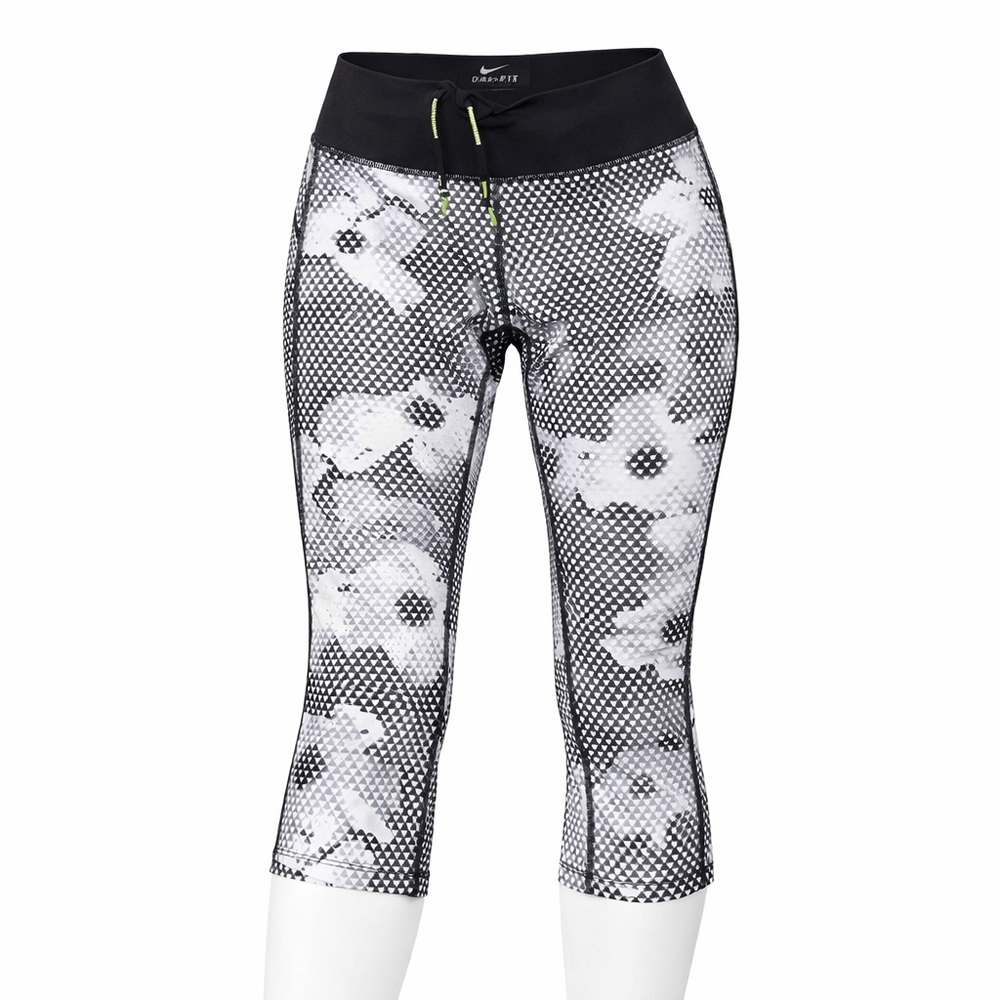 Nike Dri-FIT Floral Printed Cropped Leggings Small